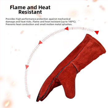 Termoizolačné zváračské rukavice – hovädzia koža (Značka: Deltaplus/Delta; Model: 205515-10 CA515R; Materiál: hovädzia koža)