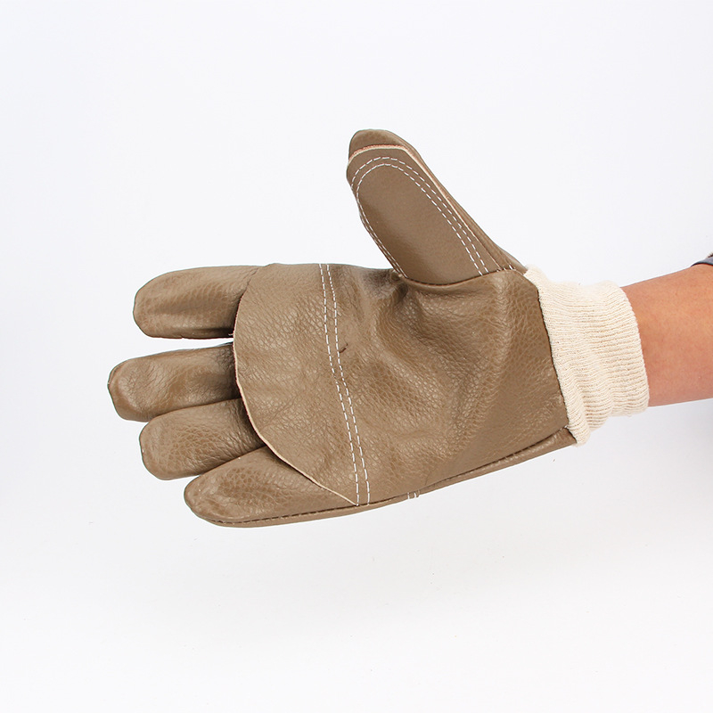 Γάντια συγκόλλησης Full Shield, κορυφαίο δέρμα αγελάδας + πανί, κοντό μανσέτο (Μάρκα: Full Shield; Υλικό: Cowhide + Canvas; Λειτουργία: Γάντια συγκόλλησης)