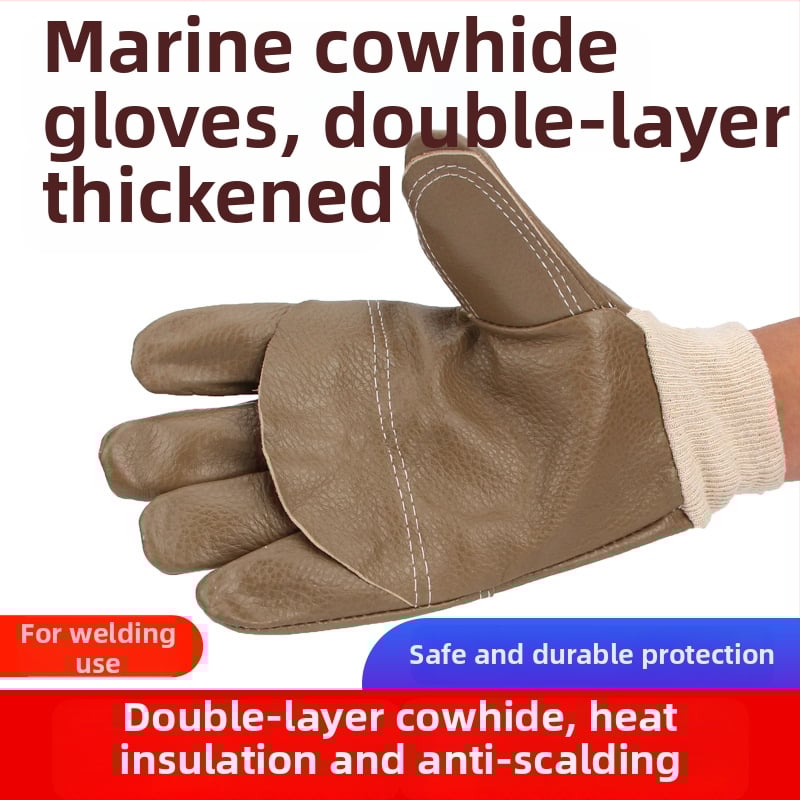 Γάντια συγκόλλησης Full Shield, κορυφαίο δέρμα αγελάδας + πανί, κοντό μανσέτο (Μάρκα: Full Shield; Υλικό: Cowhide + Canvas; Λειτουργία: Γάντια συγκόλλησης)