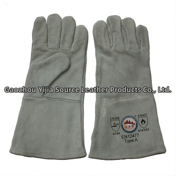 Zváračské rukavice z hovädzej kože | proti porezu, vysoká teplota, zváranie (Materiál: hovädzia koža; Použitie: proti porezu, vysoká teplota, zváranie)