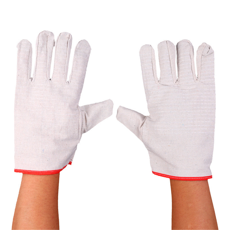 Mănuși de sudură din pânză, strat dublu, cusătură cu 24 de fire, greutate 93 g