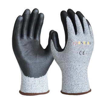 Mănuși rezistente la tăieturi, cu acoperire nitril pe palmă, nivelul 5, reutilizabile, pentru asamblarea auto, manipularea sticlei sparte și cabluri