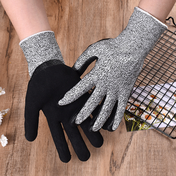 Ding Qing HPPE αντικοπτικά γάντια με πλεκτή επένδυση, για προστασία στην εργασία