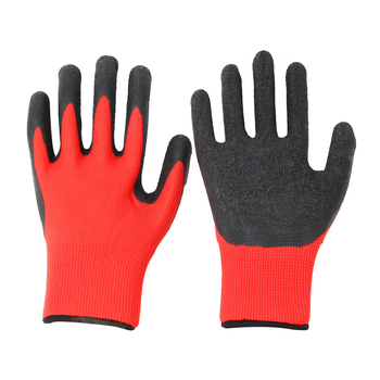 Full Effort Ανθεκτικά Πυκνωμένα Γάντια Εργασίας, εξωτερικά από Πολυεστέρα, εσωτερικό από Καουτσούκ, Αντιολισθητικά και Προστασία από Κοψίματα, κατάλληλα για Κατασκευές, Διακίνηση, Διαλογή, Περιποίηση Τοπίου, Βαφή, Συναρμολόγηση Αυτοκινήτων