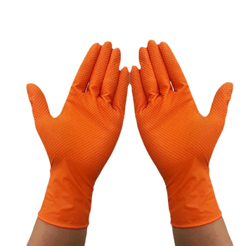 Mănuși de unică folosință cu model diamant, din cauciuc sintetic, impermeabile, rezistente la ulei, rezistente la tăiere
