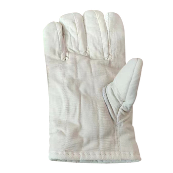 Pamut ötujjas munkavédelmi kesztyűk, vastagított hőszigeteléssel, ellenállóak a magas hőmérsékletnek