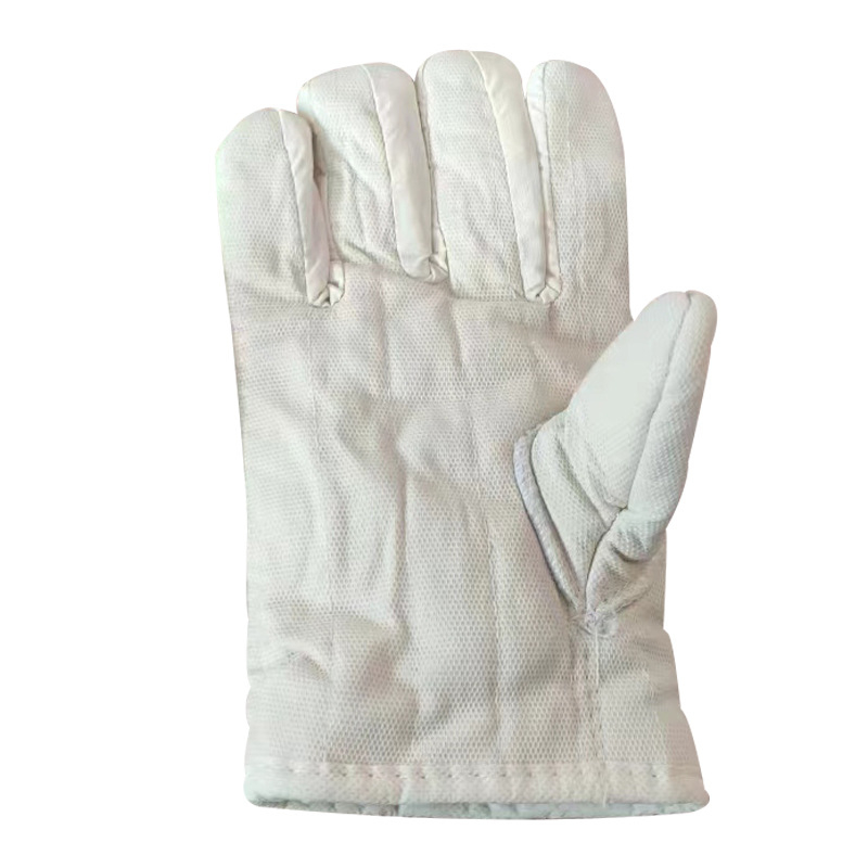 Pamut ötujjas munkavédelmi kesztyűk, vastagított hőszigeteléssel, ellenállóak a magas hőmérsékletnek
