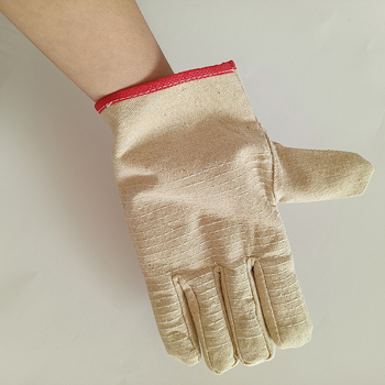 Mănuși de protecție pentru muncă, pânză cu 24 de fire, protecție la sudură pe șine, rezistente la uzură, îngroșate