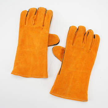 Γάντια συγκόλλησης από σουέντ δέρμα, επαναχρησιμοποιούμενα, μήκος 35 εκ, βάρος 120