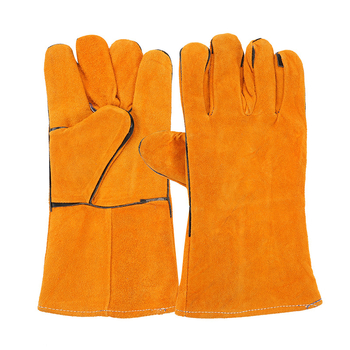Γάντια συγκόλλησης από σουέντ δέρμα, επαναχρησιμοποιούμενα, μήκος 35 εκ, βάρος 120
