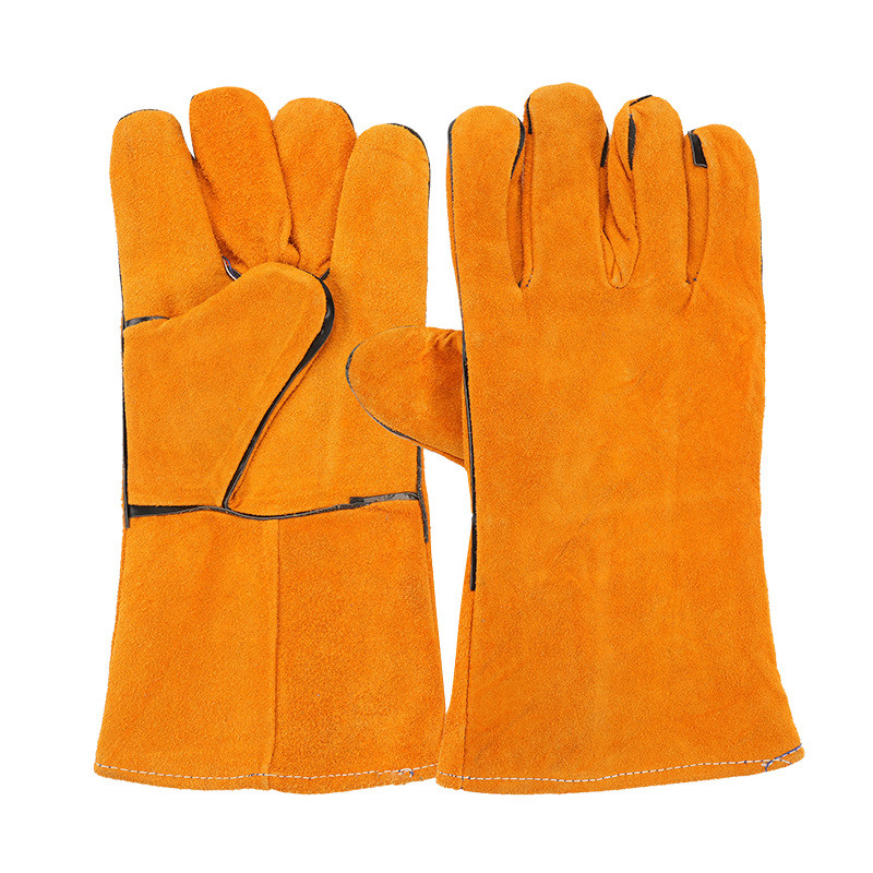 Γάντια συγκόλλησης από σουέντ δέρμα, επαναχρησιμοποιούμενα, μήκος 35 εκ, βάρος 120