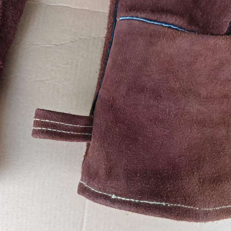 Mănuși de sudură din piele de vită, dublu strat, piele integrală, model Z.s, pentru sudură și grătar