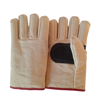 Mănuși de sudură cu palmă din piele și spate din pânză, dublu strat, căptuțe complet, pentru căi ferate, minerit și industrie petrolieră
