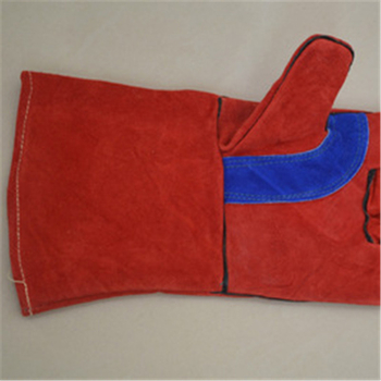 Γάντια συγκόλλησης από δέρμα βοδινού, διπλής στρώσης, πλήρους δέρματος