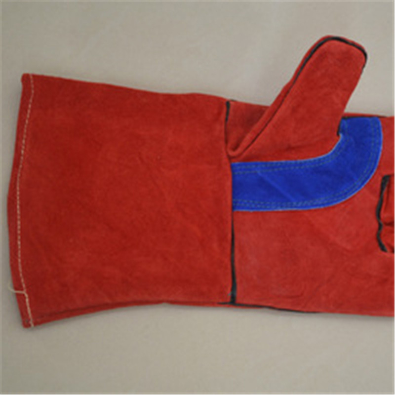 Γάντια συγκόλλησης από δέρμα βοδινού, διπλής στρώσης, πλήρους δέρματος