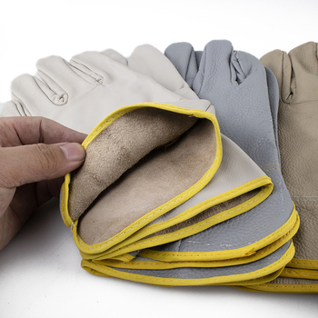 Fengchen Γάντια συγκόλλησης από δέρμα αγελάδας, πλήρες δέρμα, κορυφαίου στρώματος, για ηλεκτροσυγκόλληση και συντήρηση εργοταξίου