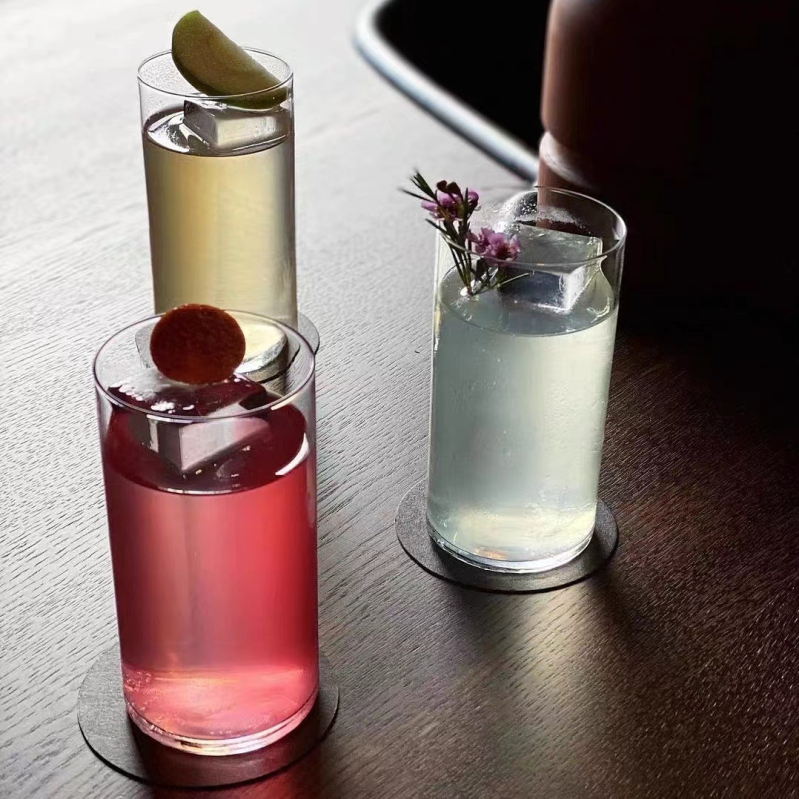 Collins čaša za koktele od bezolovnog kristalnog stakla, 201–300 ml, moderan minimalistički stil, prilagodba obrade s tiskanim logom