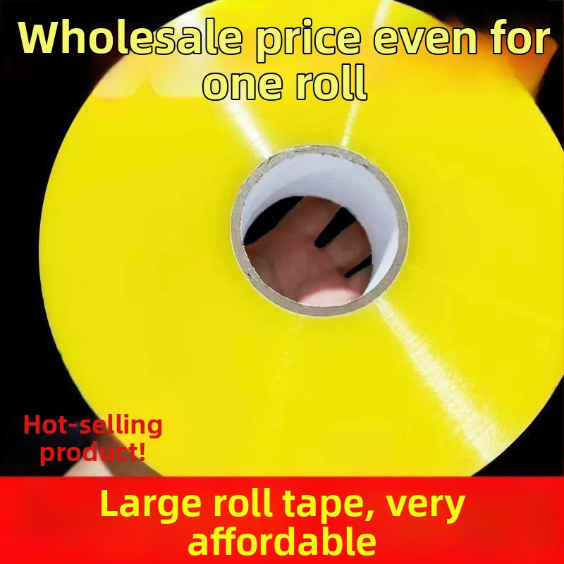 Priehľadná BOPP baliaca páska, hrubšia uzatváracia páska, veľký kotúč