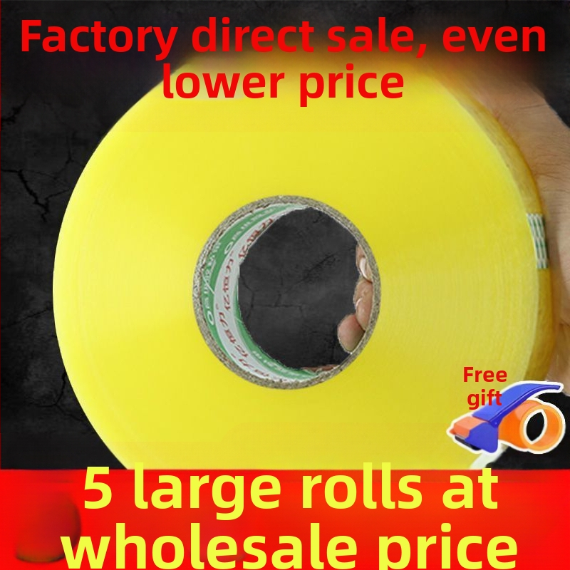 Priehľadná BOPP baliaca páska, hrubšia uzatváracia páska, veľký kotúč