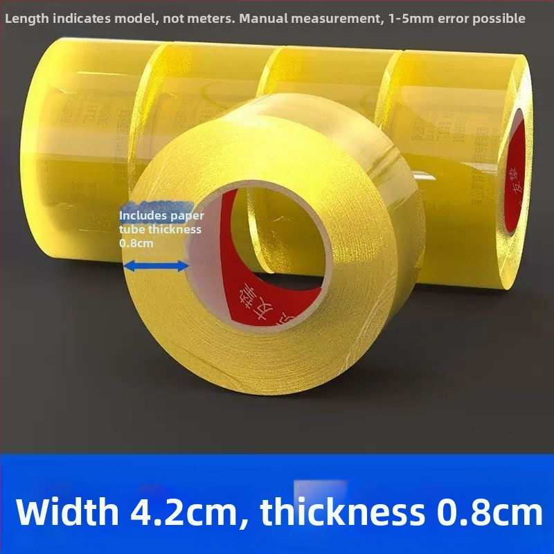 Priehľadná BOPP baliaca páska, hrubšia uzatváracia páska, veľký kotúč