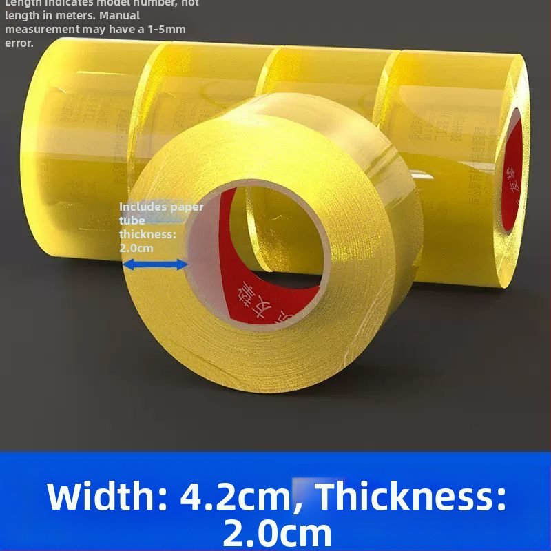 Priehľadná BOPP baliaca páska, hrubšia uzatváracia páska, veľký kotúč