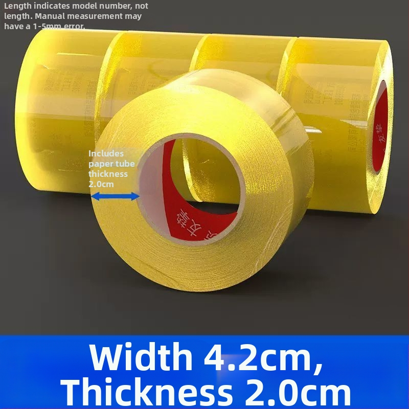 Priehľadná BOPP baliaca páska, hrubšia uzatváracia páska, veľký kotúč