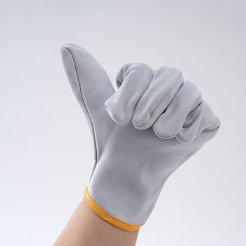 Γάντια συγκόλλησης, κοντά, πέντε δάχτυλα, διπλού στρώματος βοδινό δέρμα, θερμομονωτικά, προστασία στην εργασία