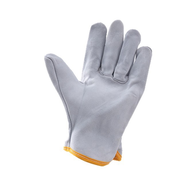 Γάντια συγκόλλησης, κοντά, πέντε δάχτυλα, διπλού στρώματος βοδινό δέρμα, θερμομονωτικά, προστασία στην εργασία