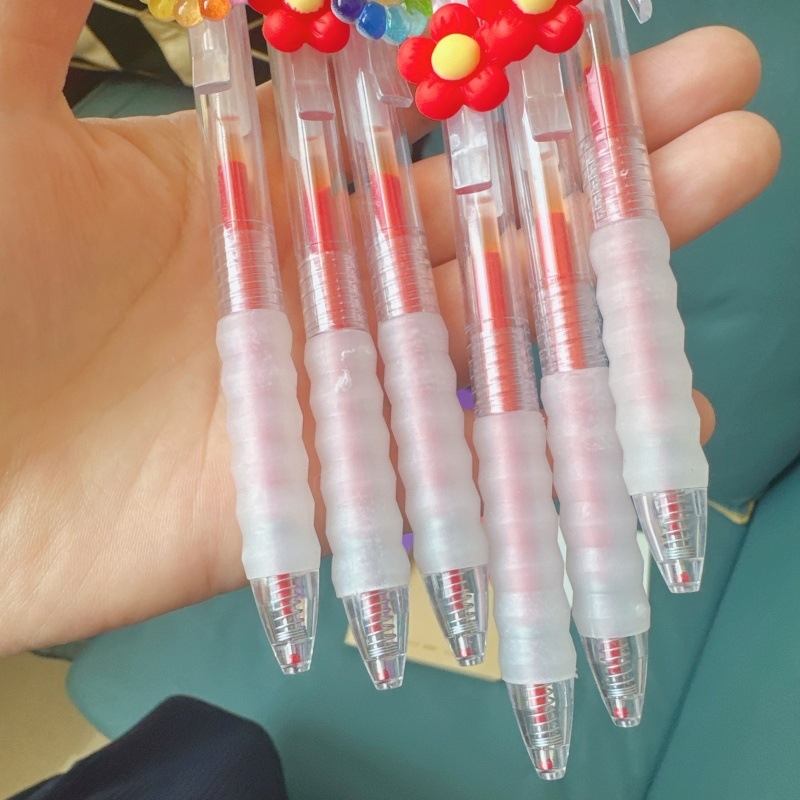 Gel olovka s neizbrisivom tintom, klik-mehanizam, za učiteljeve korekcije