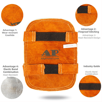 Youmeng 9500 γάντια προστασίας συγκόλλησης, δέρμα βοοειδών, για χρήση σε εργοστάσιο