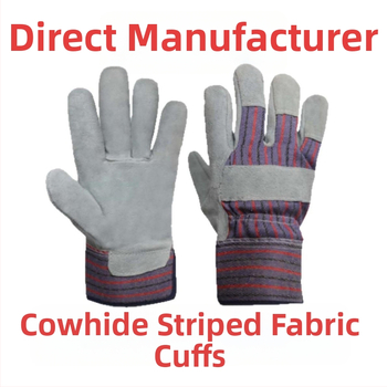 Dvojprsté kožené zváračské rukavice – dvojvrstvová teľacia koža s podšívkou z velúra a bavlny, odolné voči opotrebeniu, pre zváranie