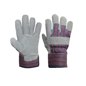 Γάντια συγκόλλησης από δέρμα με δύο δάχτυλα – Δίπλο στρώμα από βοδινού δέρματος με επένδυση βελούδου/βαμβακιού, ανθεκτικά στη φθορά για συγκόλληση