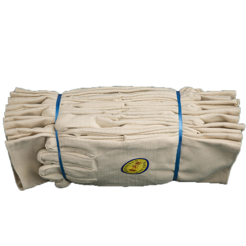 Mănuși din pânză, dublu căptușite, model Armor 24 Line, mănuși de protecție pentru sudură, industrie, lungime aproximativ 25 cm