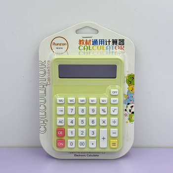 Аритметичен калкулатор 818 - модел 818, ABS материал, 12-цифрен дисплей, батерия бутон включена, тегло 85 g