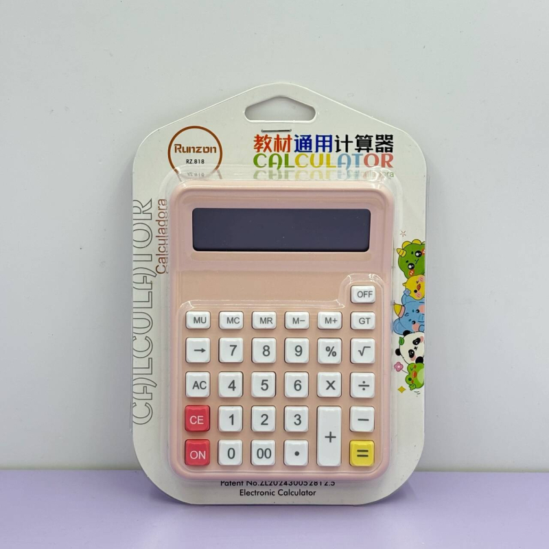 Аритметичен калкулатор 818 - модел 818, ABS материал, 12-цифрен дисплей, батерия бутон включена, тегло 85 g