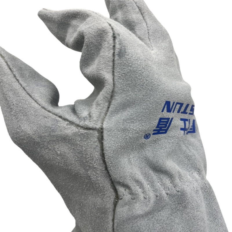 Weishidun G-2067 Κοντές δερμάτινες μηχανικές γάντες συγκόλλησης, αντικοπή, υλικό: δέρμα split βοείου, προστασία στην εργασία