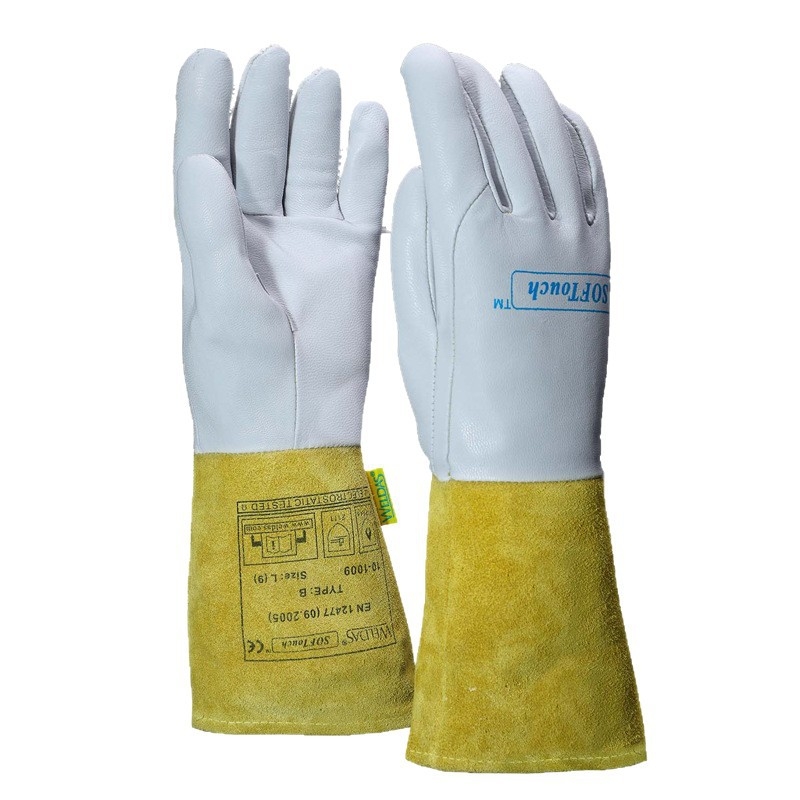 Zváračské rukavice 10-1009, ovčia koža, arc welding