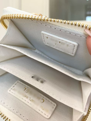 Чанта през рамо от вълнена материя с панделка във форма на лък, джоб за карти, верижна презрамка и цип