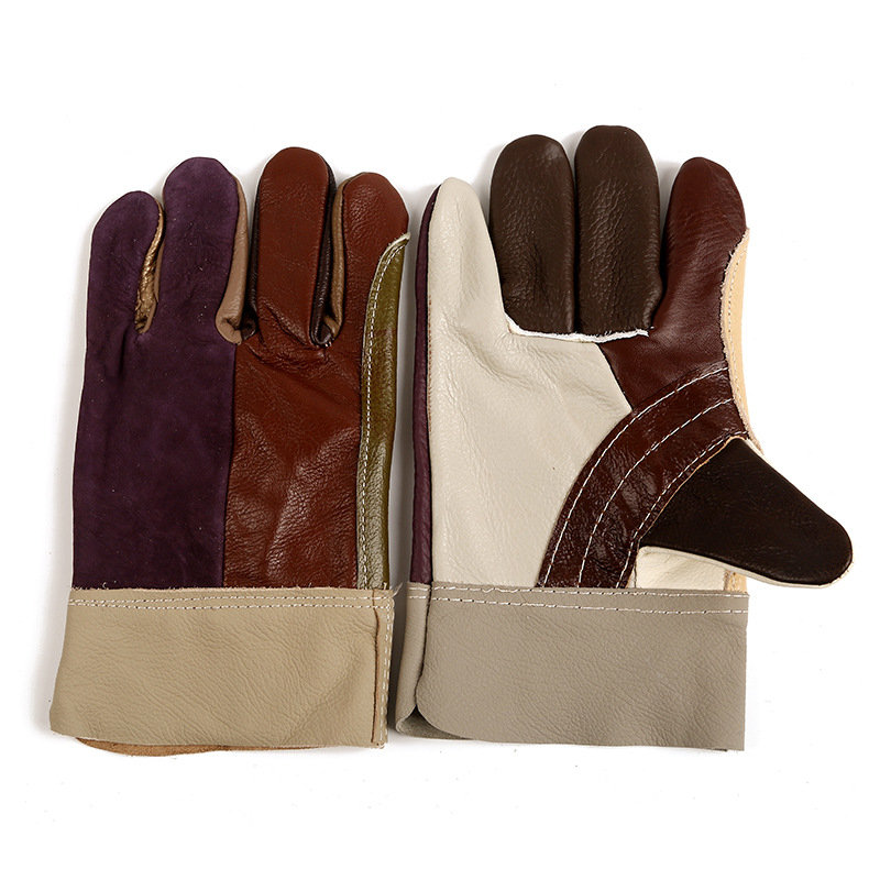 Γάντια συγκόλλησης από δέρμα βοοειδών, Gao You, κατάλληλα για συγκόλληση, επισκευές μηχανημάτων, ναυπηγεία