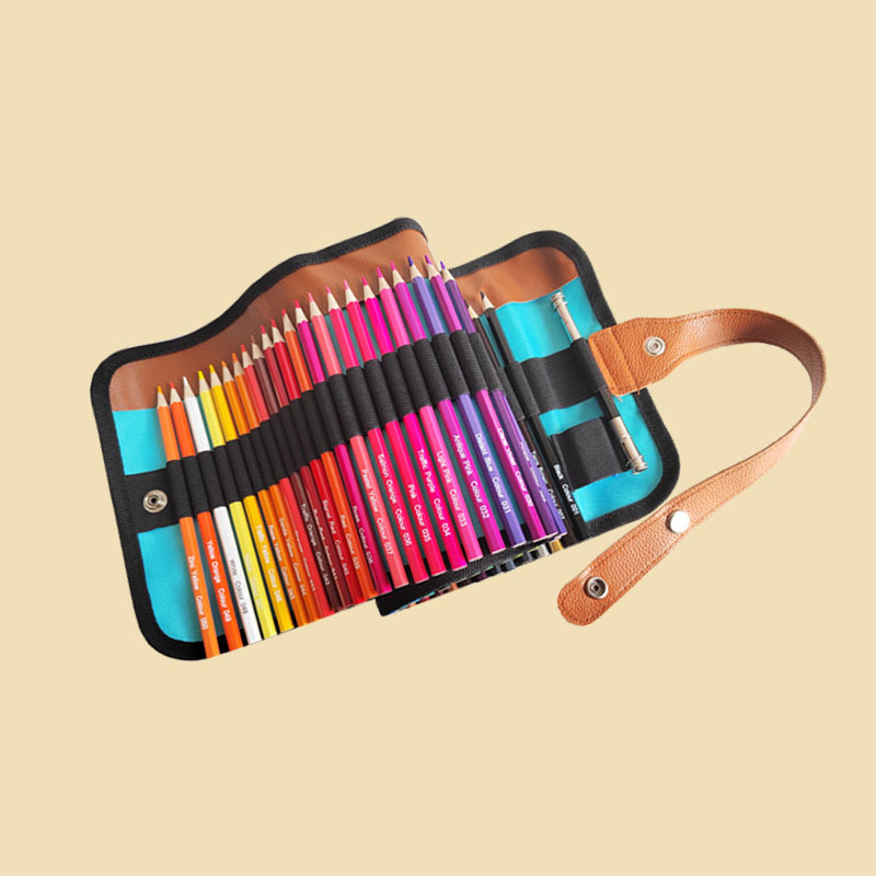 Jiajun Drveni šesterokutni set olovaka na bazi ulja