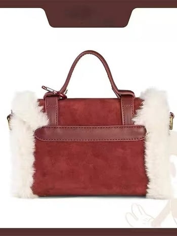 Božićna torba od baršuna, retro pliš, crossbody, elegantna, 2025 model