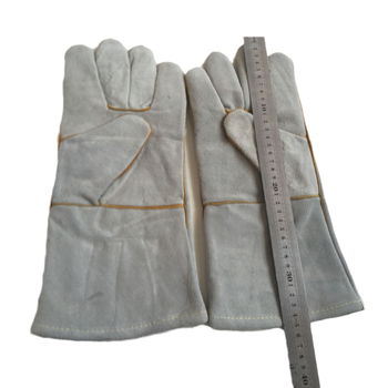 Mănuși de sudură Bart, din piele de vițel, rezistente la temperaturi înalte, izolație termică pentru sudură în industrie