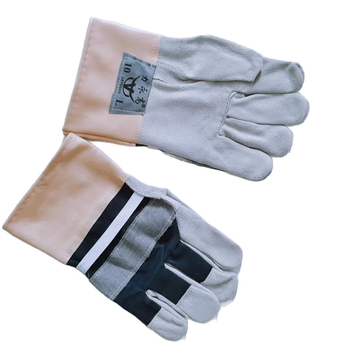 Mănuși de sudură din piele de vită cu două straturi, pentru sudură electrică și prelucrarea metalelor