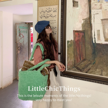 Tote bag унисекс стил, вълнена материя, вертикална квадратна форма, магнитно закопчаване, вътрешен джоб с цип