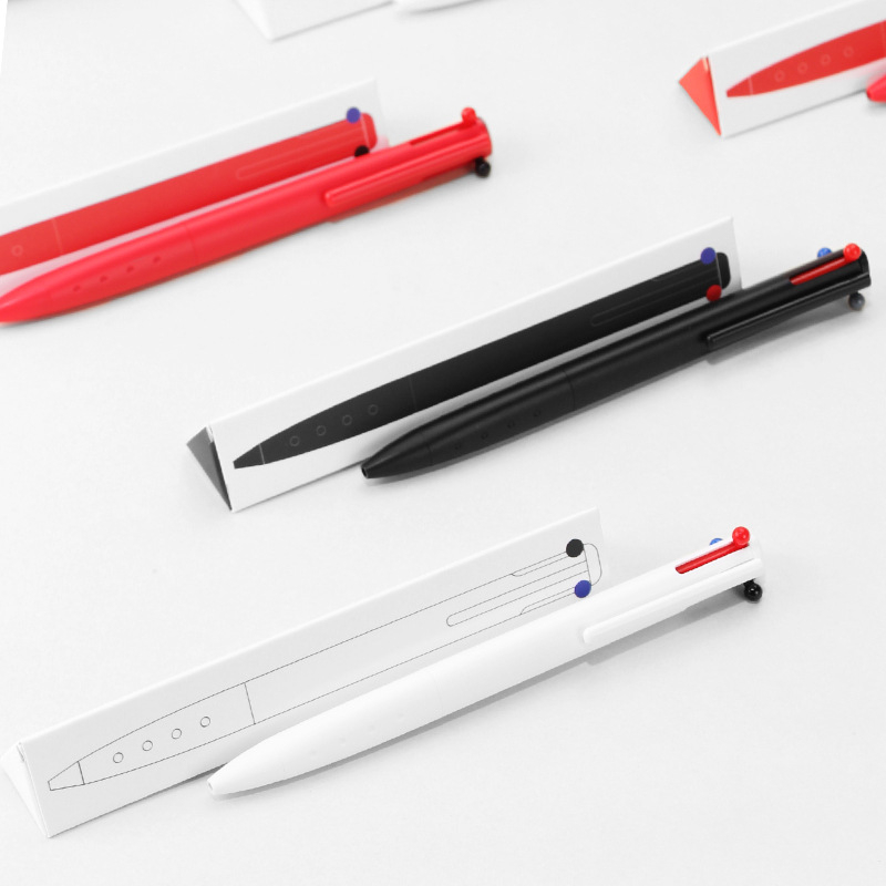 Trobojno gel pero, serija Neutral pen, vrh od nehrđajućeg čelika, plastično kućište