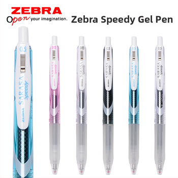 Zebra JJZ33 gel pero s brzom sušenjem, crna tinta, mekani grip, klikni mehanizam