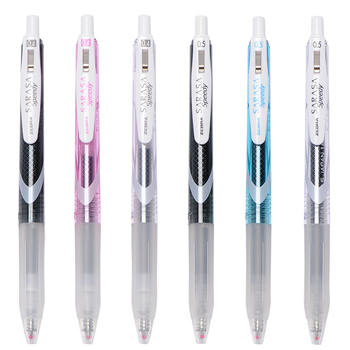 Zebra JJZ33 gel pero s brzom sušenjem, crna tinta, mekani grip, klikni mehanizam