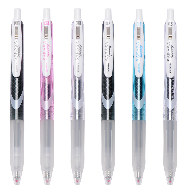 Zebra JJZ33 gel pero s brzom sušenjem, crna tinta, mekani grip, klikni mehanizam