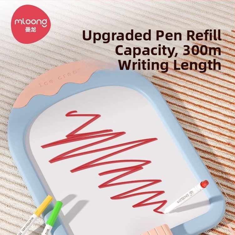 Manlong mazateľný marker na tabuľu pre deti, netoxický, plastové puzdro, model B220235487, balenie jedného kusu