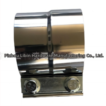 Nerezový redukčný spona pre výfukový systém – prepojenie potrubia auta, nominálny priemer 127×132, upevňovací priemer 125×130, hrúbka 0,5 mm